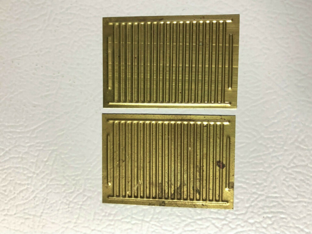 All Nation Freight Car Parts Door, Corrugated, Brass (Boxcar) PN3002