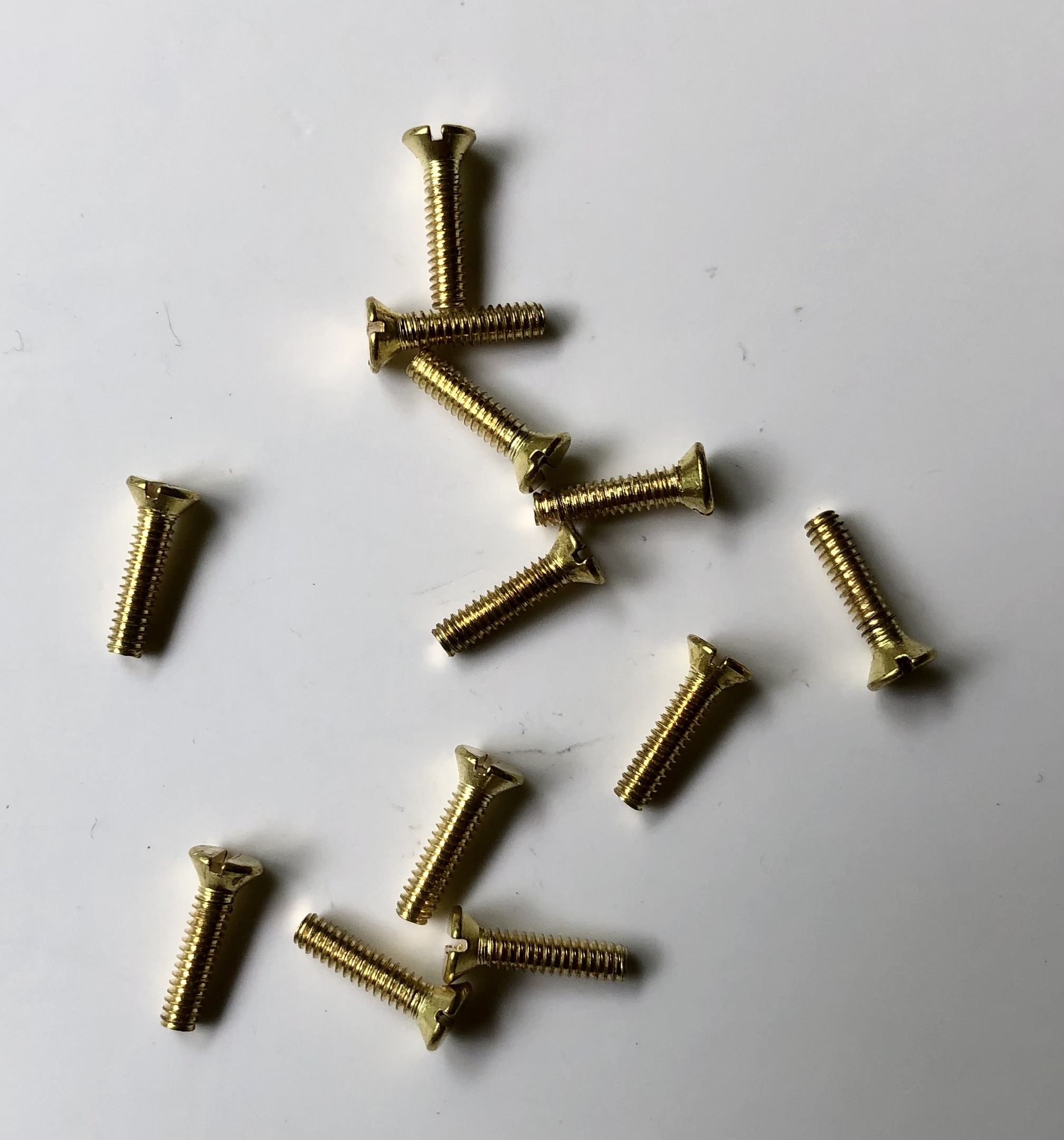 2-56 Brass Slotted Round Head Machine Screws