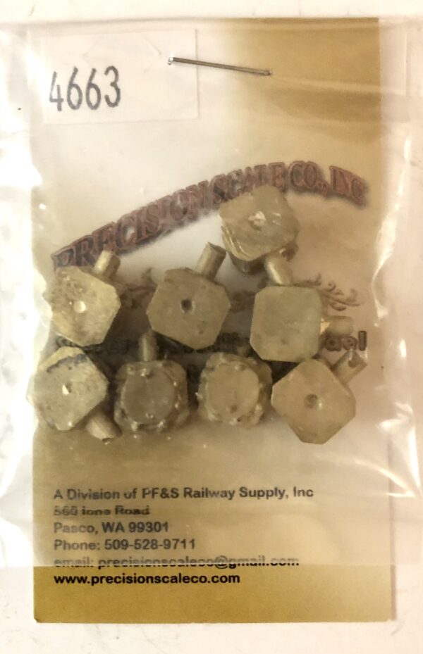 Precision Scale Journals, Roller Bearings O Scale (8/Pack) Brass PN#4663 - Image 3