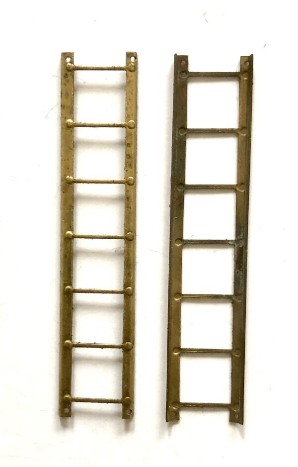 All Nation Line 2 (Two) 7-Rung Brass Ladder O Scale PN#3031