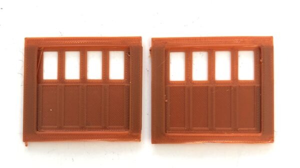 All Nation Baggage Door (6') (4 Windows) 2/pack, O Scale 3D Printed PN#S148