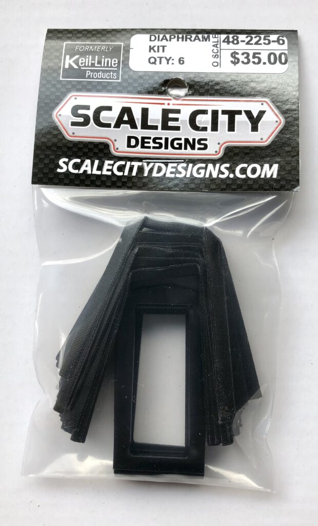 DIAPHRAGM BELLOWS (6) & STRIKER (6) KIT O Scale FKA KEIL LINE PN48225
