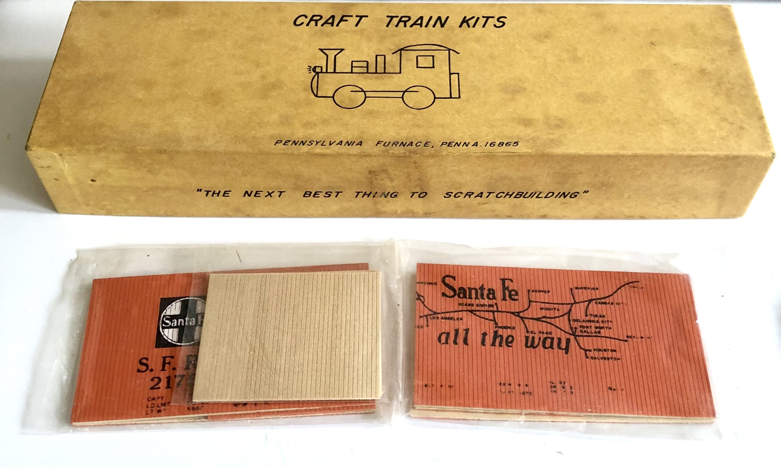 Ye Old Huff-N-Puff Santa Fe-El Capitan 40' Reefer O Scale Craft Train ...