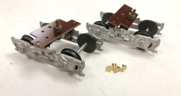 All Nation AAR Type A Trucks (Die cast), 40" Wheels, With Platforms/King Pin/Screws Assembled (1 Pair) PN#486AN