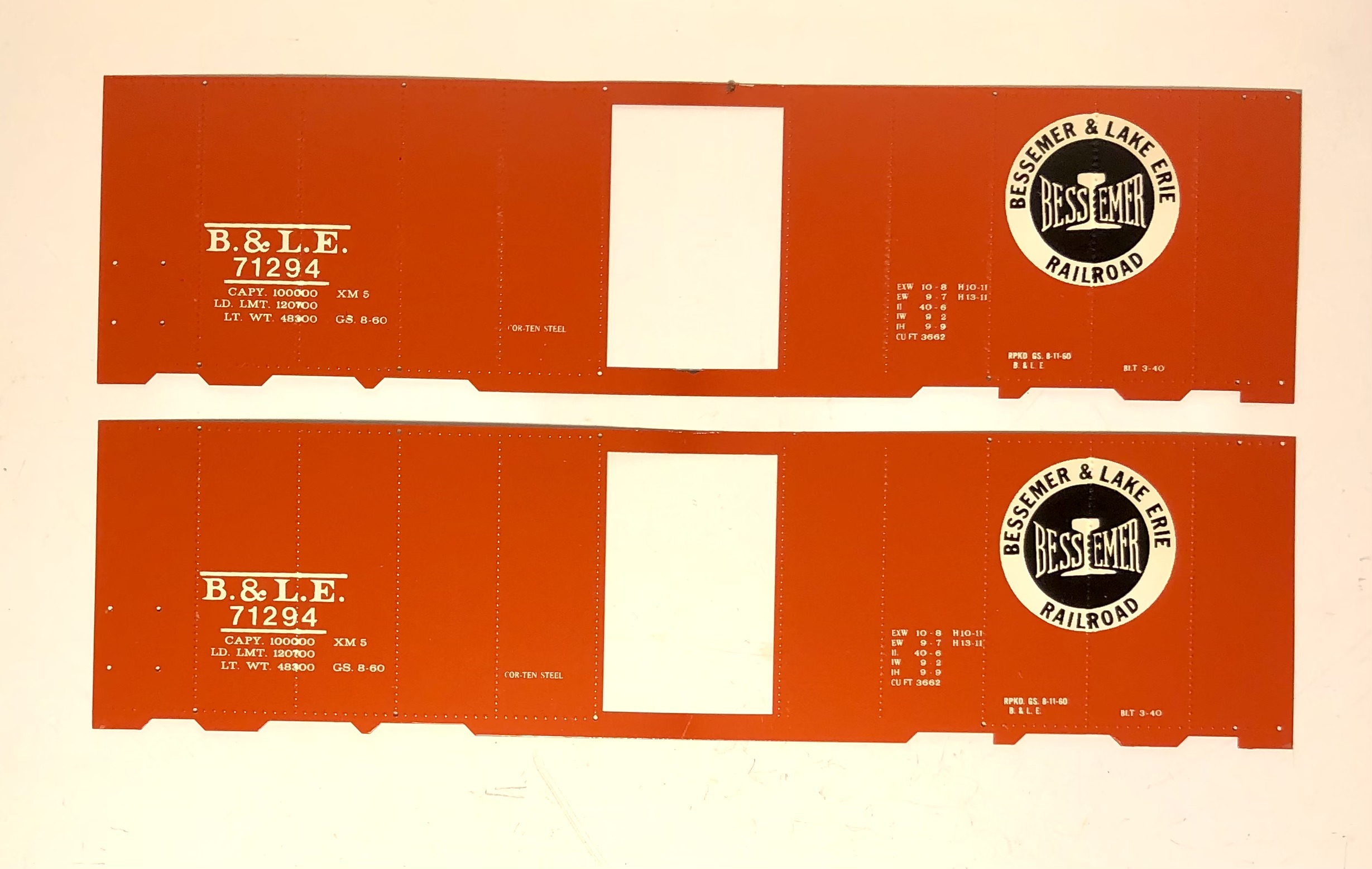 All Nation 40' Steel Boxcar BASIC Starter Kit (32 Sides to Choose From) PN#495AN - Image 19