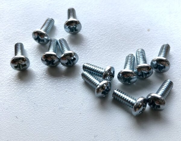 6-32 x 3/8” Philips Pan Head Machine Screws (1 Dozen) PN#573AN