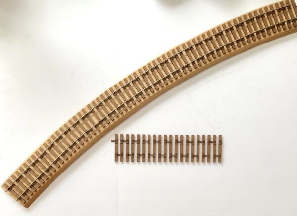 All Nation P48 Flex Ties Simulated Wood With Tie Plates For Code 100 3D Printed (4 Sections, 9.5" each) PN#582AN - Image 2