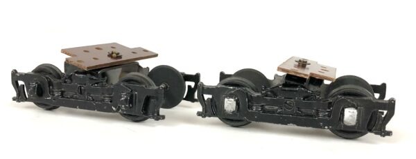 NW2 Switcher Dummy Trucks (1 Pair) with Mounting Platform Assembled New Old Stock PN#601AN