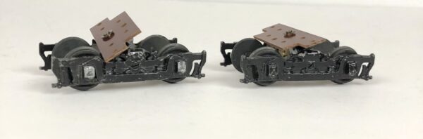 NW2 Switcher Dummy Trucks (1 Pair) with Mounting Platform Assembled New Old Stock PN#601AN - Image 4
