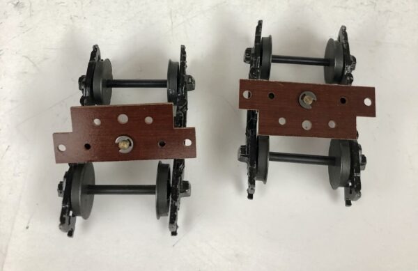 NW2 Switcher Dummy Trucks (1 Pair) with Mounting Platform Assembled New Old Stock PN#601AN - Image 3