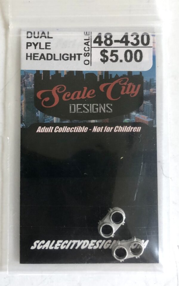 Dual Pyle Headlight O Scale PN#48-430