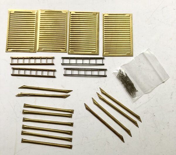 Outside Braced Auto Box Car Detail Kit PN#6550A