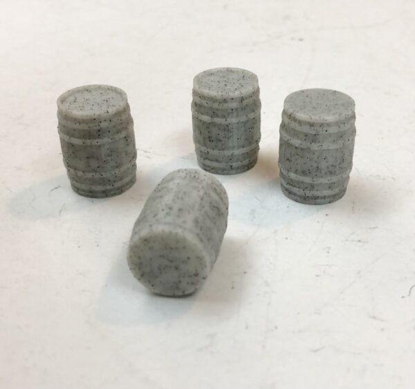 Wooden Barrel O scale (4/Pack) 3D Printed PN#629AN