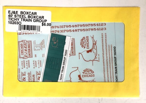 EJ&E Boxcar 40' Steel Boxcar Decal PN#D18