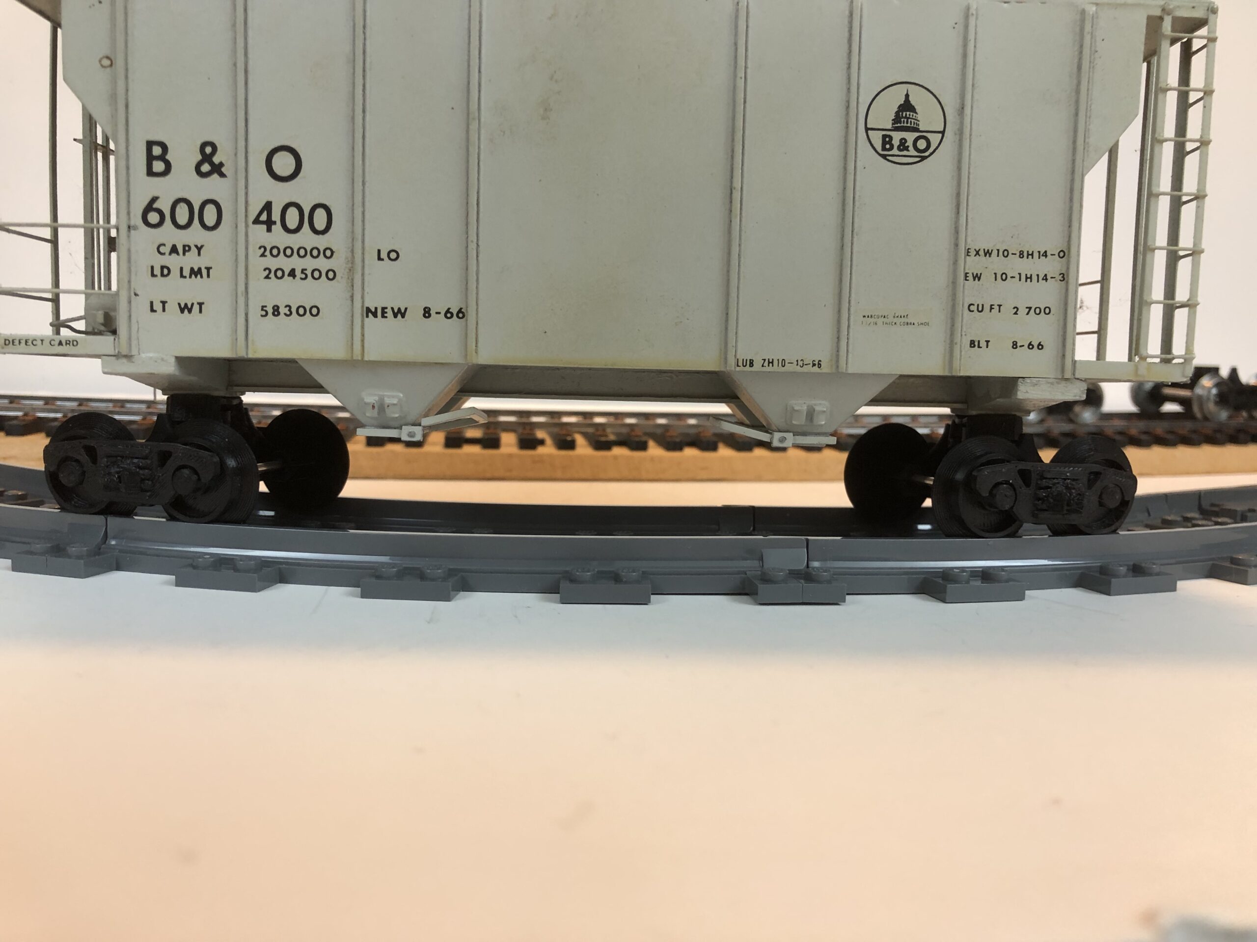 Scale Model Railways Megow 31' 3" C&O Steel Caboose KIT With 1 Pair L Gauge Pop-on Pop-off Trucks 3D Printed PN#3620ANKLGauge - Image 26