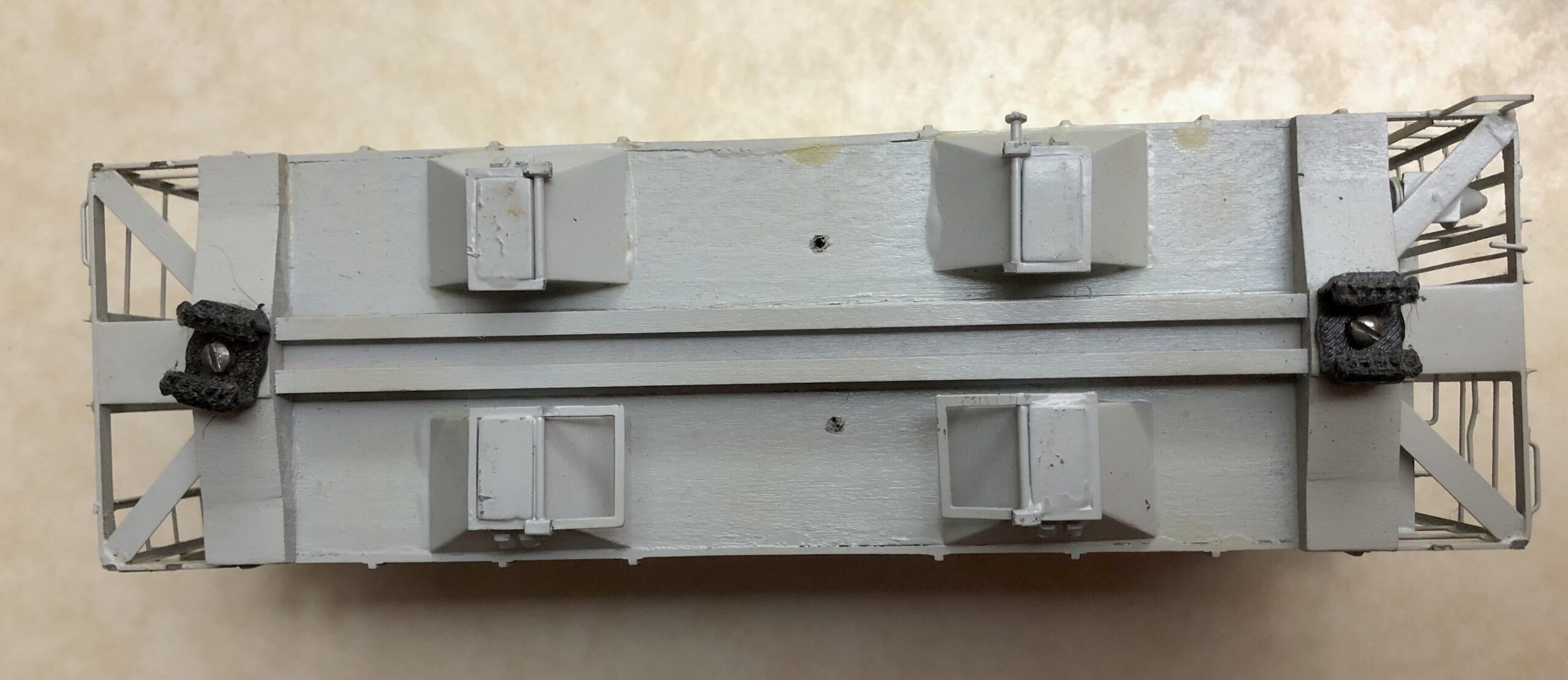 Scale Model Railways Megow 31' 3" C&O Steel Caboose KIT With 1 Pair L Gauge Pop-on Pop-off Trucks 3D Printed PN#3620ANKLGauge - Image 29